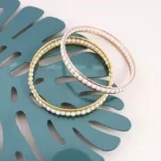 Perles nacrées PureCrystal 5810 4 mm Light Gold Pearl x20