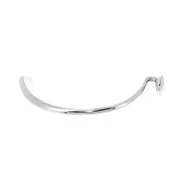 Intercalaire demi-bracelet 80 mm pour cordon 3 mm - Placage Argent fin vieilli x1