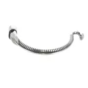 Intercalaire demi-bracelet travaillé 95 mm pour cordon - Placage Argent fin vieilli x1