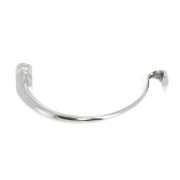 Intercalaire demi-bracelet 95 mm pour cordon - Placage Argent fin vieilli x1