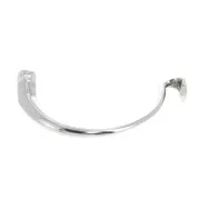 Intercalaire demi-bracelet 95 mm pour cordon - Placage Argent fin vieilli x1