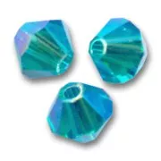 Toupies en cristal PureCrystal 4 mm Blue Zircon AB2X x50
