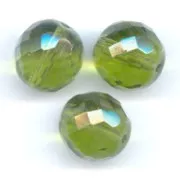 Facettes 12 mm Olivine  x5
