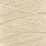 Fil de lin ciré pour bijoux micro macramé 0.7 mm couleur Crème n°16 x100g