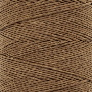Fil de lin ciré pour bijoux micro macramé 0.7 mm couleur Marron clair n°5 x100g