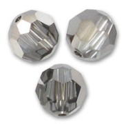 Perles rondes  PureCrystal 5000 6 mm Crystal Silver Night x6