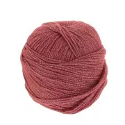 Laine coton Mako et fils métallisés - Terracotta - Argenté x100gr