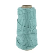 Bobine de cordon en coton pour macramé Cotton Suprême 3XL peigné - Jade x75m