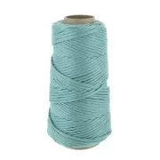 Bobine de cordon en coton pour macramé Cotton Suprême 3XL peigné - Jade x75m
