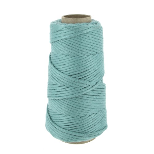 Bobine de cordon en coton pour macramé Cotton Suprême 3XL peigné - Jade x75m
