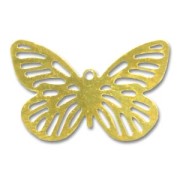 Breloques papillon 15x24 mm doré x10|raw }}