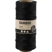 Bobine de 65 mètres de fil de bambou 1 mm - Noir