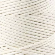 Bobine de 65 mètres de fil de bambou 1 mm - Blanc