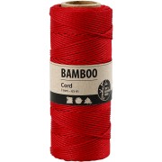Bobine de 65 mètres de fil de bambou 1 mm - Rouge|raw }}