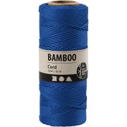 Bobine de 65 mètres de fil de bambou 1 mm - Bleu dur