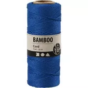 Bobine de 65 mètres de fil de bambou 1 mm - Bleu dur