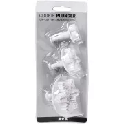 3 emporte-pièces poussoir pour pâte polymère - Flocon de neige 32-48-65 mm