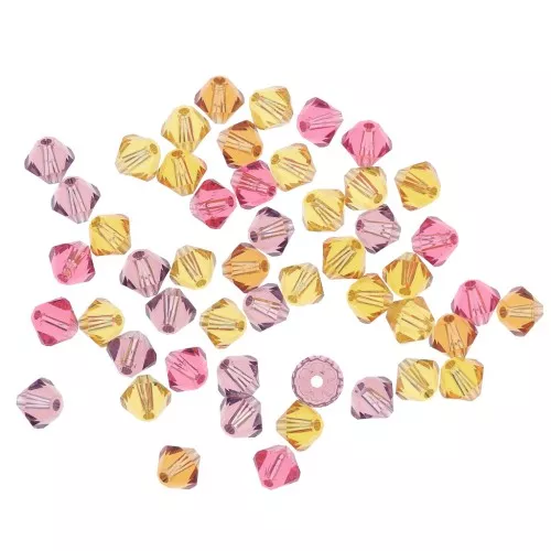 Mix de Toupies en cristal PureCrystal 5328 4 mm Sun x50