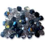 Mix de Toupies en cristal PureCrystal 5328 3 mm Noir x50