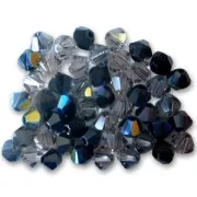 Mix de Toupies en cristal PureCrystal 5328 3 mm Noir x50