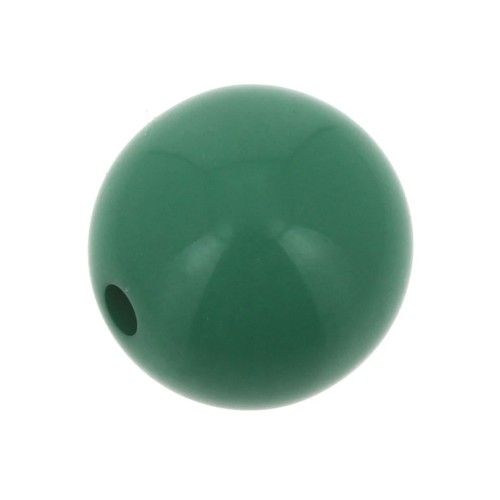 Perle en résine opaque 8 mm - Vert x1