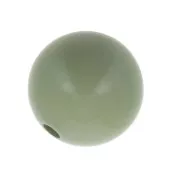 Perle en résine opaque 10 mm - Vert de gris x1