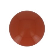 Cabochon rond en résine opaque 12 mm - Terracotta x1