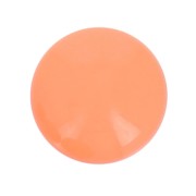 Cabochon rond en résine opaque 12 mm - Corail x1|raw }}