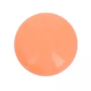 Cabochon rond en résine opaque 12 mm - Corail x1