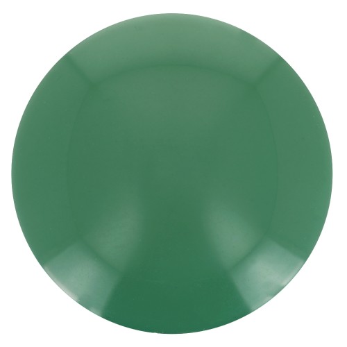 Cabochon rond en résine opaque 12 mm - Vert x1