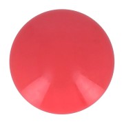 Cabochon rond en résine opaque 14 mm - Rouge clair x1