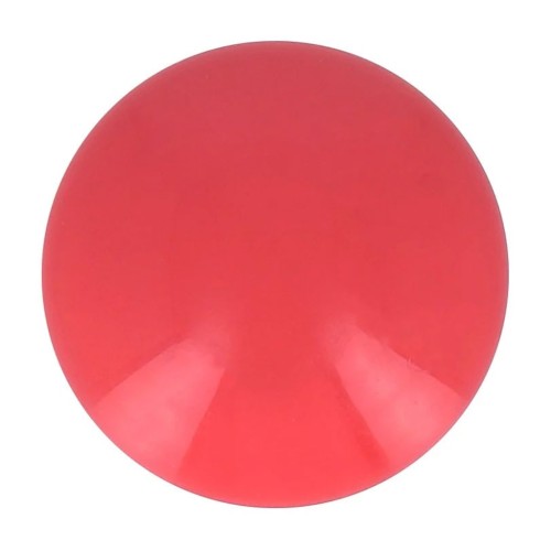 Cabochon rond en résine opaque 14 mm - Rouge clair x1