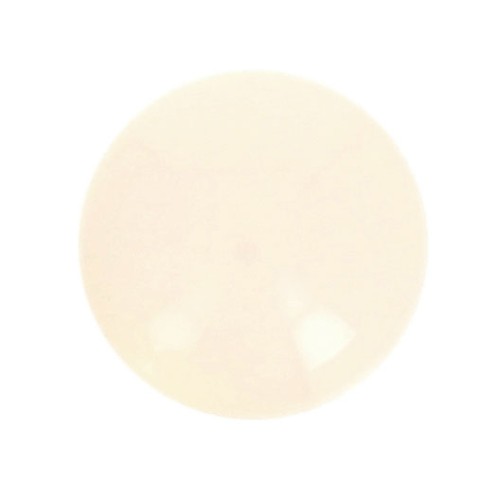 Cabochon rond en résine opaque 14 mm - Ivoire x1
