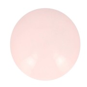Cabochon rond en résine opaque 14 mm - Rose pastel x1