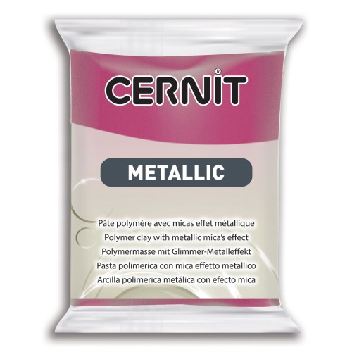 Pâte Cernit Metallic Magenta 56gr (n°460)