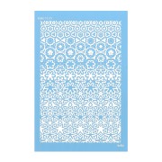 Silk Screen Moiko pour Pâte polymère 74x105 mm - Motif flowers 13.23|raw }}