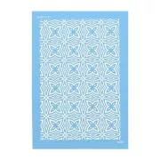 Silk Screen Moiko pour Pâte polymère 74x105 mm - Motif Aborigène simple 13.21