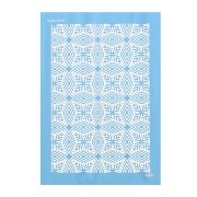 Silk Screen Moiko pour Pâte polymère 74x105 mm - Motif Kaléidoscope 13.50