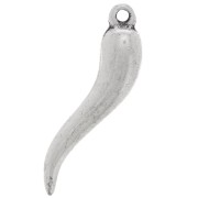 Breloque piment 27 mm argenté vieilli x1|raw }}