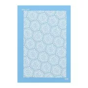 Silk Screen Moiko pour Pâte polymère 74x105mm - Motif Tortue Aborigène 12.47