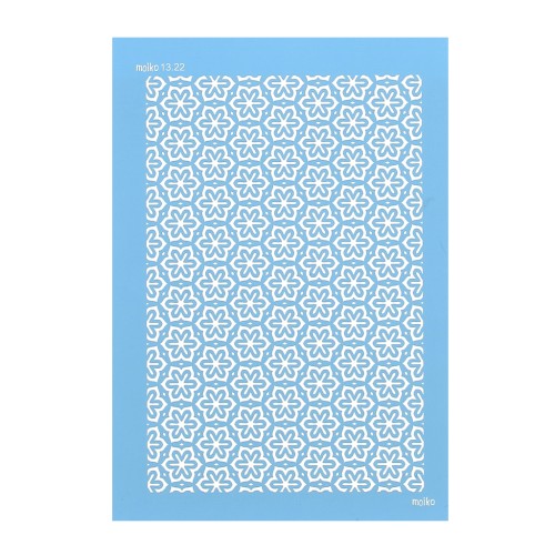 Silk Screen Moiko pour Pâte polymère 74x105 mm - Motif Millefiori 13.22