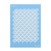 Silk Screen Moiko pour Pâte polymère 74x105 mm - Motif Eventail 12.44