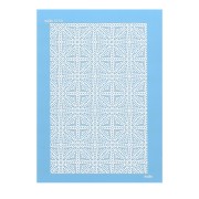 Silk Screen Moiko pour Pâte polymère 74x105 mm - Motif Triangles et Chevrons 12.50|raw }}