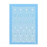 Silk Screen Moiko pour Pâte polymère 74x105 mm - Motif Aborigène 13.15