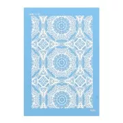 Silk Screen Moiko pour Pâte polymère 74x105 mm - Motif Mandala indien 13.33