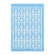 Silk Screen Moiko pour Pâte polymère 74x105mm - Coquille Design Caroline Cornic