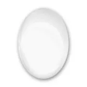 Cabochon loupe 18x13 mm Crystal x1