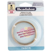 Fil de laiton carré 0.81 mm - German Style Wire - Anti-ternissement x2m