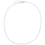 Tour de cou maille serpentine carrée 1.45 mm - Acier inoxydable 304L x51cm