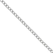 Chaîne maille Forçat limée 1.7 mm - Acier inoxydable 304L x1m